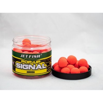 Jet Fish Plovoucí boilies Pop-Up Signal 250ml 16mm Jahoda