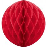 Papírová koule červená 20cm – Sleviste.cz