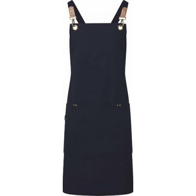 Premier Workwear Zástěra s laclem a kříženými popruhy klipy a přezkami modrá námořní 86 x 72 cm PW182 – Hledejceny.cz