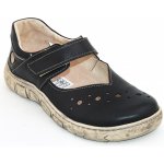 Kacper 2-210 dámské kožené baleriny černá šíře H – Zboží Dáma