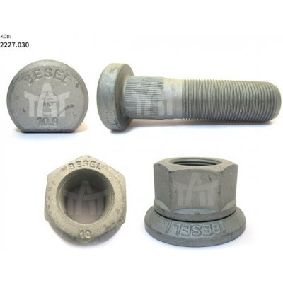 Šroub kola SAF M22x1,5x78x47mm s maticí M22x1,5 komplet | Zboží Auto