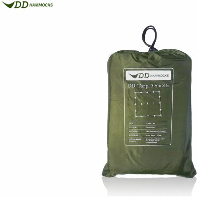 DD Hammocks Tarp 350 x 350 cm lesní zelená – Zboží Dáma