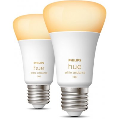 Philips Hue WA 2x LED žárovka E27, A60, 8W, 2200-6500K – Zboží Mobilmania