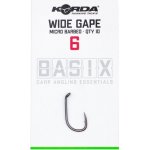 Korda Basix Wide Gape Hooks Barbed vel.6 10ks – Zboží Mobilmania