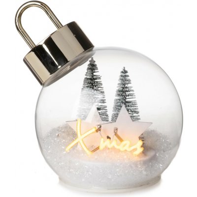 DRAGIMEX Vánoční LED dekorace ozdoba koule hvězda s časovačem pr. 11 x 14,5 cm – Hledejceny.cz
