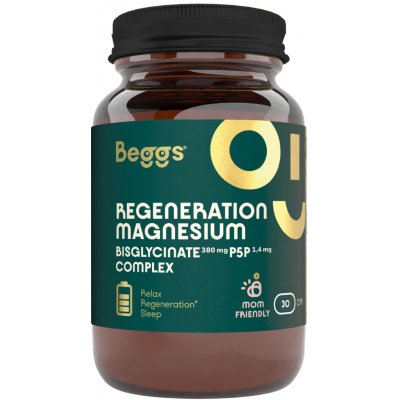Beggs Magnesium 380 mg + P5P COMPLEX 1,4 mg 30 kapslí – Hledejceny.cz
