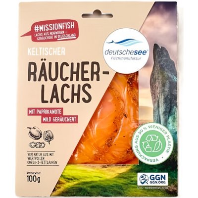 Deutshe See Keltský uzený losos s nádechem papriky 100 g – Zboží Dáma