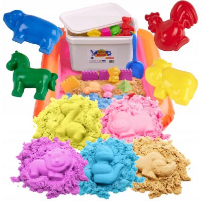 BibiMoon Kinetický písek 5 kg SADA PÍSKOVIŠTĚ FORMIČKY – Hledejceny.cz