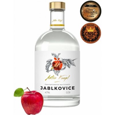 Anton Kaapl Jablkovice 47% 0,5 l (holá láhev) – Zboží Dáma