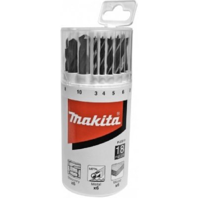 Makita P-23818 Sada vrtáků do kovu, dřeva, zdiva, 3-10mm 18ks – Zbozi.Blesk.cz