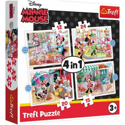 Trefl 4v1 Minnie s přáteli Disney 28,5x20,5cm