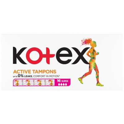 Kotex Active Super tampony 16 ks – Zbozi.Blesk.cz