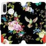 Pouzdro Mobiwear parádní flip Huawei P30 Lite - VD09S Ptáčci a květy – Zboží Mobilmania
