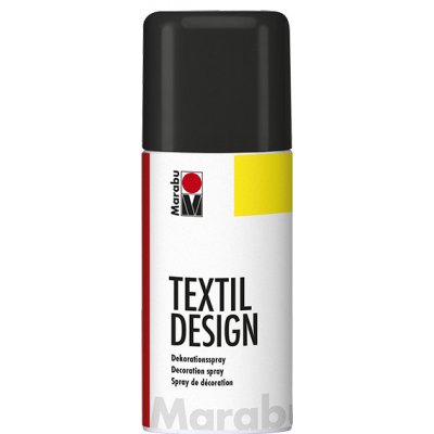 Barva na textil ve spreji Marabu Textil Design spray 150 ml černá 073 – Zbozi.Blesk.cz