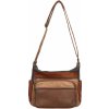 Kabelka Trendy dámská koženková crossbody kabelka Fina khaki