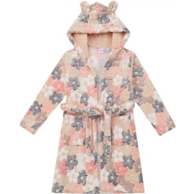 Kugo FZ1083 dívčí župan béžový – Zboží Mobilmania