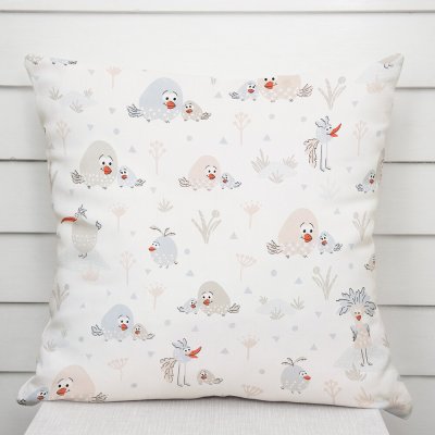 Biante bavlna Sandra SA-614 Veselí ptáčci na bílém 50 x 70 cm – Hledejceny.cz