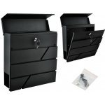 schránka poštová (371x364x105mm, hrúbka 0.6mm), max. formát listu: A4, farba: RAL 7016 – HobbyKompas.cz