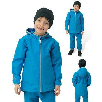 ESITO Dětská softshellová bunda DUO Turquoise tyrkysová – Zboží Dáma