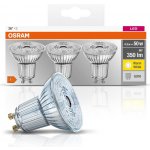 Osram LED žárovka BASE, GU10, 3,6W, teplá bílá, 3 ks – Zboží Mobilmania