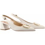 HOGL dámské kožené lodičky volná pata bílé – Zboží Dáma