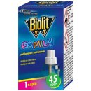 Biolit Family Elektrický odpařovač proti komárům náhradní náplň 45 nocí 27 ml