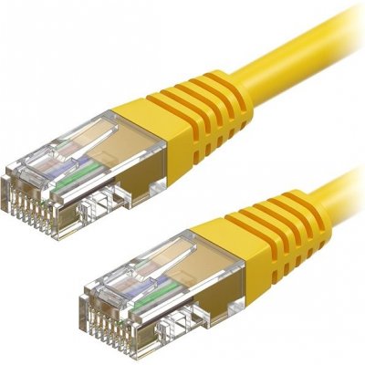 AlzaPower APW-CBP5EU0002I Patch CAT5E UTP, 0,25m, žlutý – Zboží Mobilmania