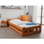 Textilomanie Naomi zvýšená olše s lamelovým roštem matrace Deluxe 10 cm – Zboží Mobilmania