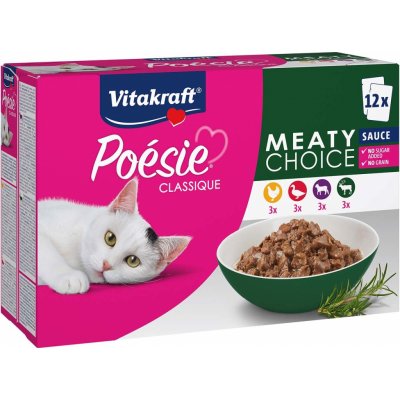 Vitakraft Poésie Classique Meaty Choice Sauce 12 x 85 g