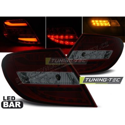 Mercedes C-klasa W204 sedan 2007-10 zadní lampy red smoke LED BAR – Hledejceny.cz