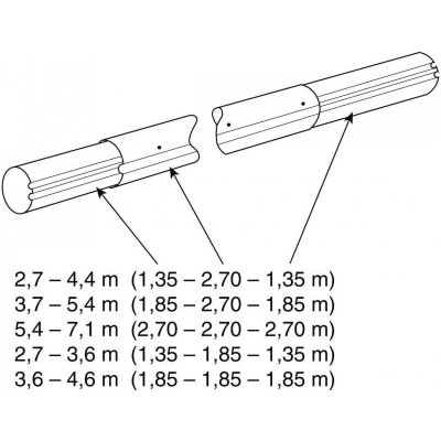 VÁGNER POOL Teleskopická tyč Alu 5,4–7,1 m – Zbozi.Blesk.cz