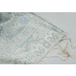 Jamawar velká Smetanová a blankytně modrá s ornamenty – Hledejceny.cz