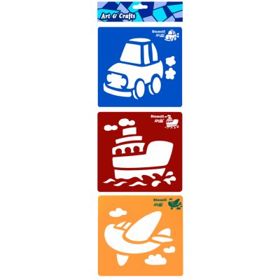 Šablony3 ks lev motýl ryba – Zboží Dáma