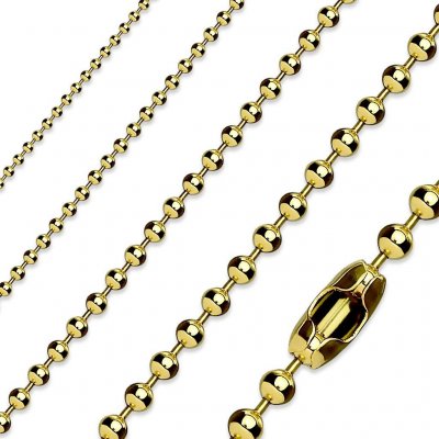 Šperky4U Kuličkový řetízek zlacený OPE1025-012-45 – Zboží Mobilmania