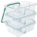 Classbach 3dílná sada skleněných dóz FHDM 4021 G – Zboží Dáma