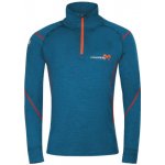 Progress MW NRZ pánský funkční merino rolák s krátkým zipem petrol melír – Zboží Dáma