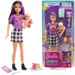 Barbie Panenky Chůva Skipolly Pocketer + miminko a doplňky – Zboží Mobilmania