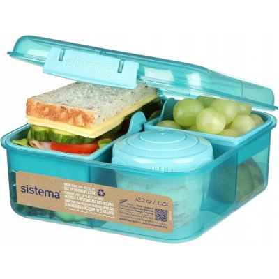 Sistema Box na jídlo s 5 oddíly a kelímkem To Go 1,25 l – Zbozi.Blesk.cz