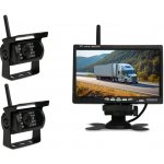 Bezdrátový digitální parkovací a couvací set XPZ-WD2, 12V-24V, 7" LCD + 2x kamera – Zboží Živě