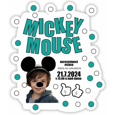 Personal Personalizované pozvánky Mickey Mouse – Hledejceny.cz