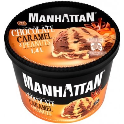 Manhattan Ice Dream čokoládovo karamelový s praženými arašídy 1400 ml – Zboží Mobilmania