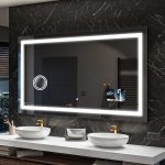 Artforma Zrcadlo do koupelny s led osvětlením SMART 190x80 cm | Barva LED: Studená bílá 7000K | Vypínač: Dotykový | SLED015 – Sleviste.cz