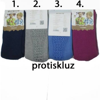 Aura.Via dětské teplejší thermo ponožky s protiskluzem