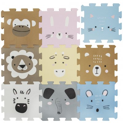 Zopa Pěnová podložka Puzzle 30x30 cm 9ks Animals – Zboží Dáma