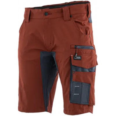 Sara Workwear strečové kraťasy MOTIONFLEX cihlové šedé – Hledejceny.cz