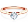 Prsteny Savicki Zásnubní prsten The Lightdvoubarevné zlato diamant DL R2 RB