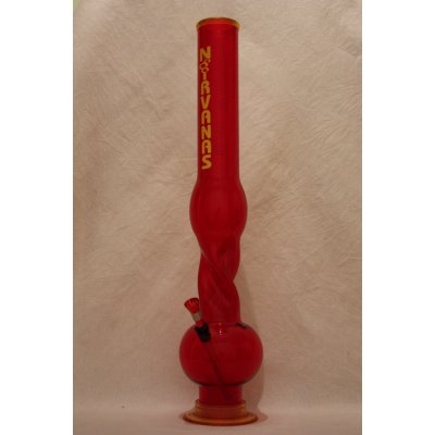 Nirvanas Bong Double Bubble 50 cm červený – Hledejceny.cz