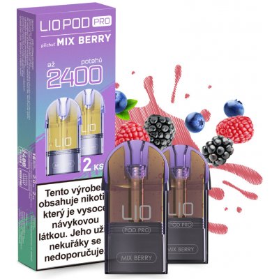 LIO POD PRO Mix Berry 16 mg 2400 potáhnutí 2pack – Sleviste.cz
