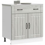 vidaXL Kuchyňská spodní skříňka Lucca šedý sonoma kompozitní dřevo 11461.853743 – Zboží Dáma