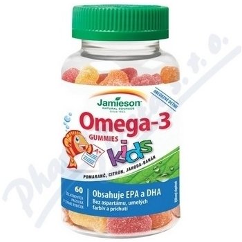 Jamieson Omega-3 Kids Gummies želatinové pastilky 60 ks od 274 Kč -  Heureka.cz